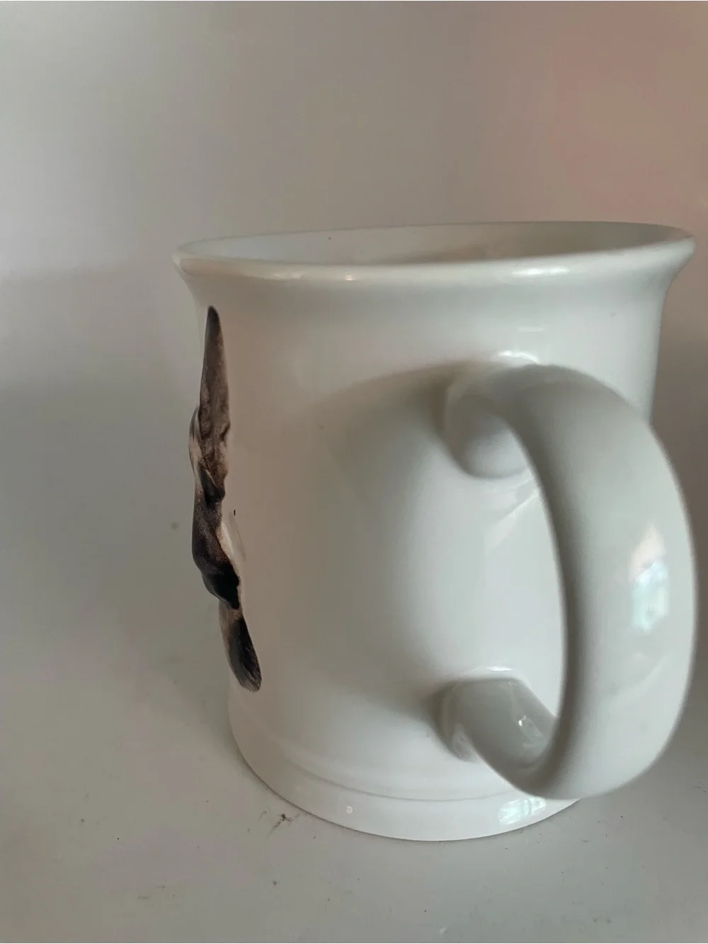 German Shepherd Dog Mug - Pet Lovers Ceramic Coffee Cup - Raised design